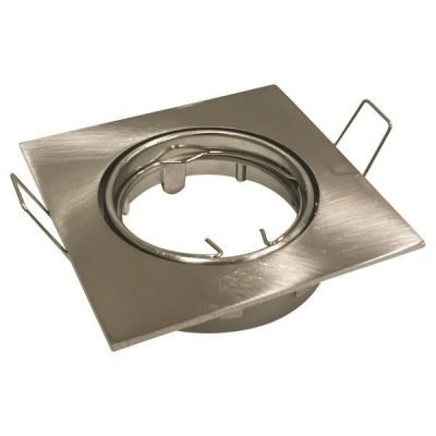 ΣΠΟΤ ΧΩΝΕΥΤΟ ΚΙΝΗΤΟ ΑΛΟΥΜΙΝΙΟΥ ΤΕΤΡΑΓΩΝΟ PAR16 ΝΙΚΕΛ ΣΑΤΙΝΕ (147-52642)