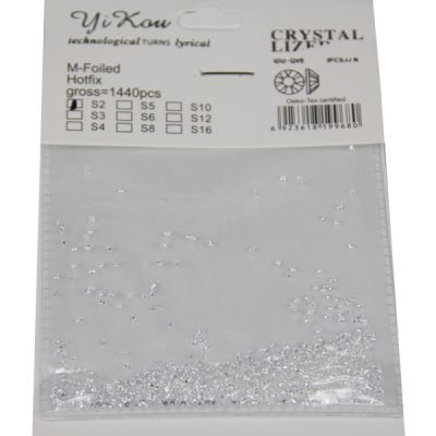 Φακελάκι με 1440 ασημί στρασάκια νυχιών Νο 2 [40502107]