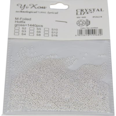 Φακελάκι με ασημί μπιλάκια νυχιών [40502110]