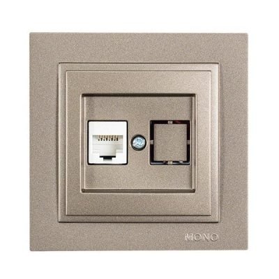 ΠΡΙΖΑ DATA CAT 6 RJ 45 MONH LIGHT FUME (152-10540)