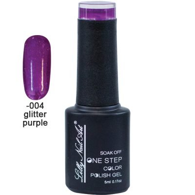 Ημιμόνιμο μανό one step 5ml – Glitter purple [40504002-004]