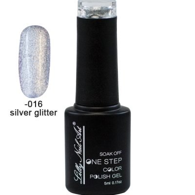 Ημιμόνιμο μανό one step 5ml – Silver glitter [40504002-016]