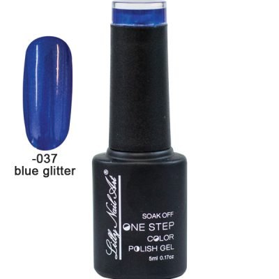 Ημιμόνιμο μανό one step 5ml – Blue glitter [40504002-037]