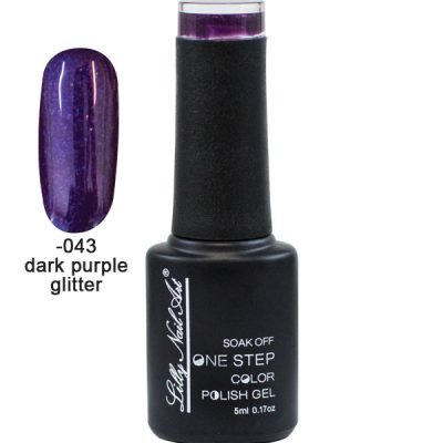 Ημιμόνιμο μανό one step 5ml – Dark purple glitter [40504002-043]