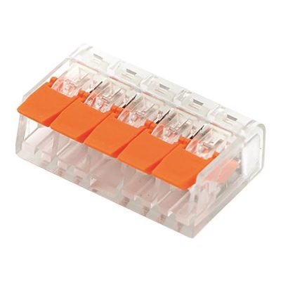 ΚΛΕΜΜΑ PCT-415 5 ΘΕΣΕΩΝ ΜΕ ΥΠΟΔΟΧΗ 0,20-4mm 32Α 400V ΠΟΡΤΟΚΑΛΙ (147-11042)