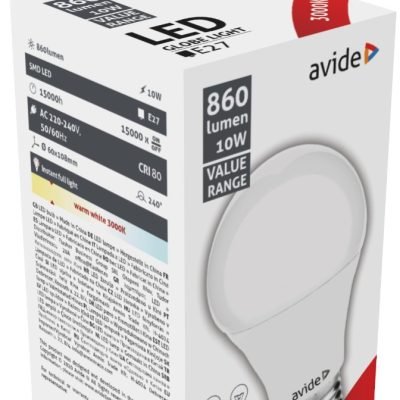 Avide LED Κοινή 10W E27 Θερμό 3000K Value (15.001.0320)