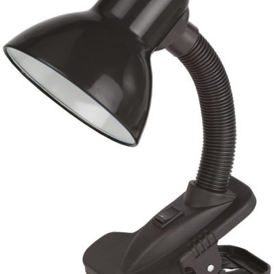 Avide Basic Φωτιστικό Γραφείου Κλιπ Μαύρο Max 60W (15.001.2027)