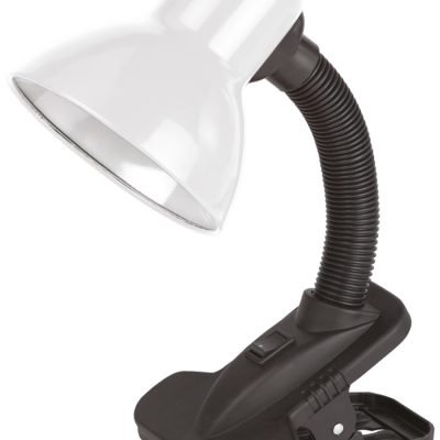 Avide Basic Φωτιστικό Γραφείου Κλιπ Λευκό Max 60W (15.001.2030)