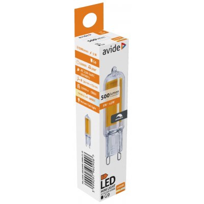 Avide LED 5W G9 COB NW 4000K Ντιμαριζόμενο (15.001.2045)