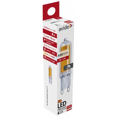 Avide LED 5W G9 COB WW 3000K Ντιμαριζόμενο (15.001.2046)