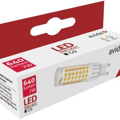 Avide LED 7W G9 220° Θερμό 3000K flat (15.001.1157)