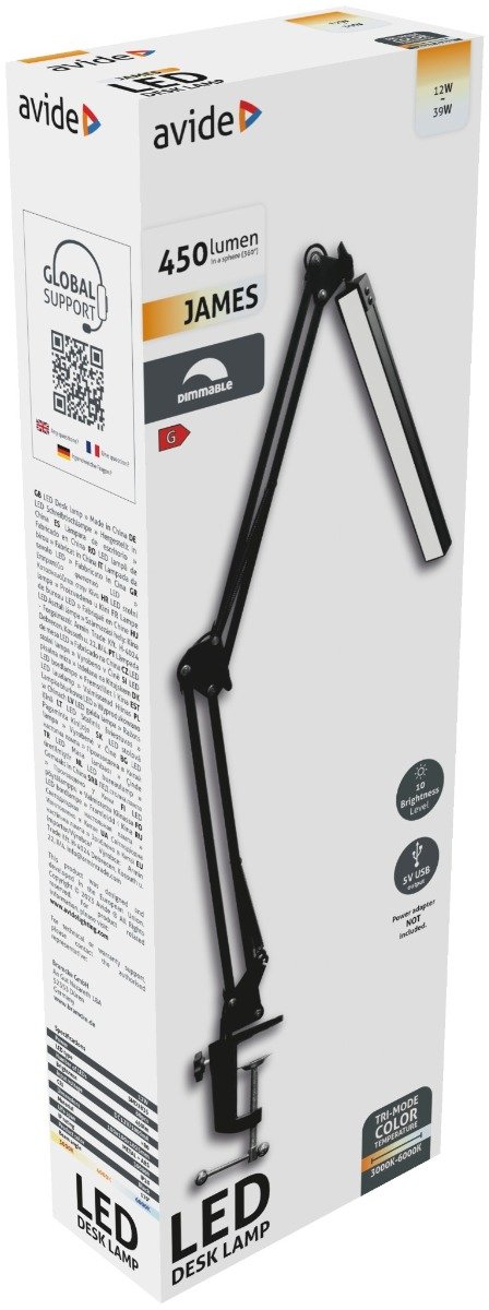 Avide LED Φωτιστικό Γραφείου με Βάση Γραφείου 12W (15.001.1999) - Image 2