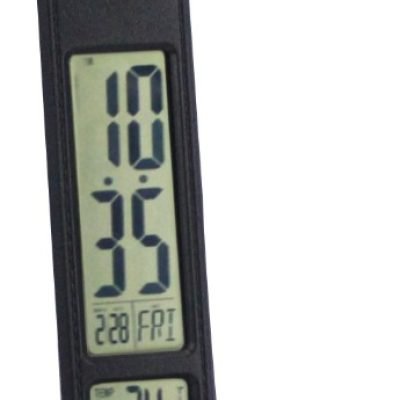 Avide LED Φωτιστικό Γραφείου Δερμάτινο Hugo Μαύρο 6W με Ημερολόγιο (15.001.0978)