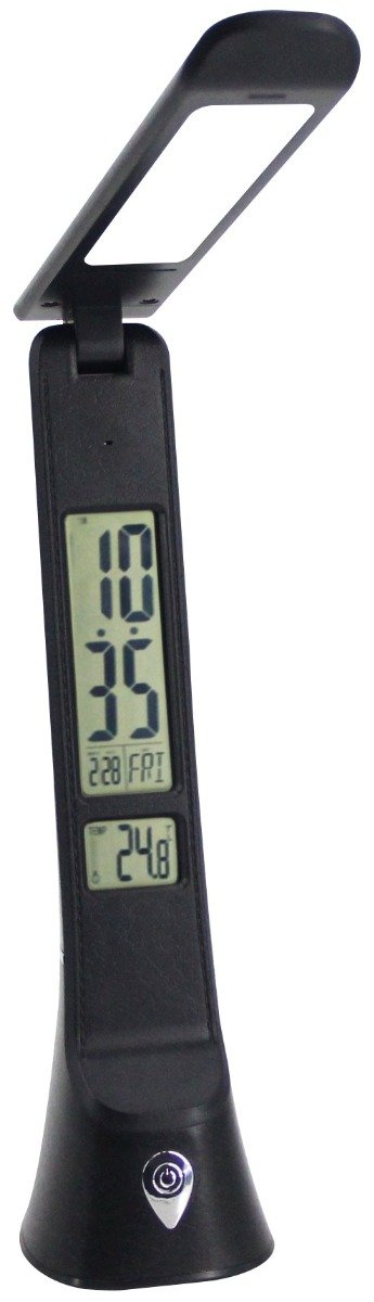 Avide LED Φωτιστικό Γραφείου Δερμάτινο Hugo Μαύρο 6W με Ημερολόγιο (15.001.0978)