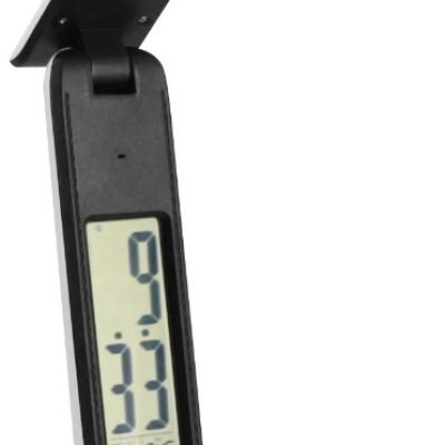 Avide LED Φωτιστικό Γραφείου Δερμάτινο Hugo Άσπρο-Μαύρο 6W με Ημερολόγιο (15.001.0979)