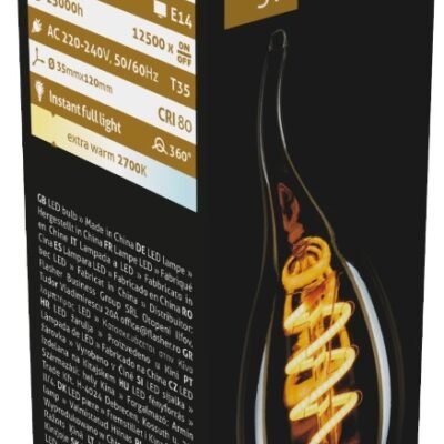 Avide LED Soft Filament Κερί Φλόγα 3W E14 360° Θερμό 2700K (15.001.0411)