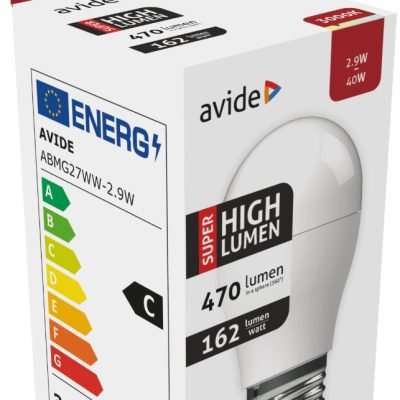 Avide LED Σφαιρική G45 2.9W E27 Θερμό 3000K Super Υψηλής Φωτεινότητας (15.001.1388)