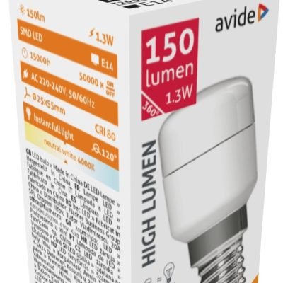 Avide LED T26 1.3W Λευκό 4000K (15.001.1142)