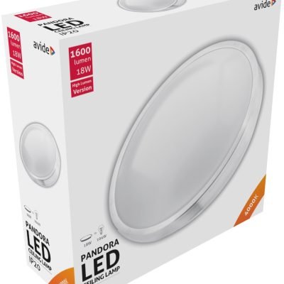 Avide LED Μοντέρνα Πλαφονιέρα Οροφής Pandora (Αλουμίνιο) 18W 330*100mm Λευκό 4000K (15.001.0198)