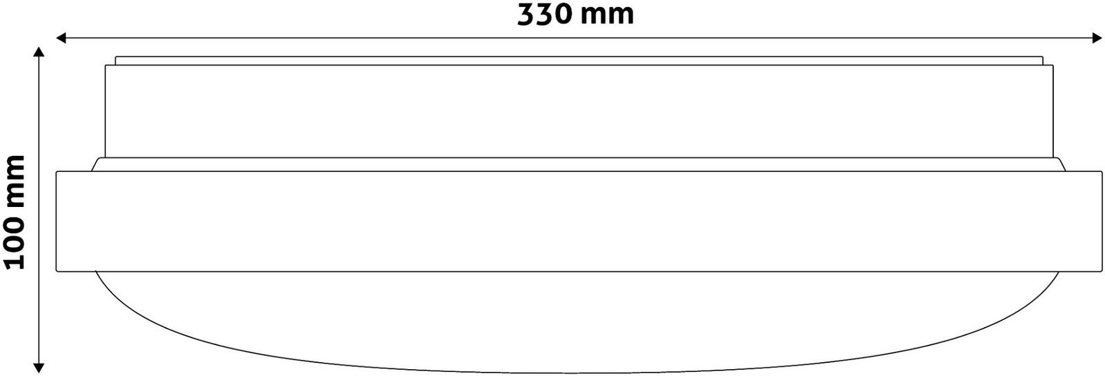 Avide LED Μοντέρνα Πλαφονιέρα Οροφής Pandora (Αλουμίνιο) 18W 330*100mm Λευκό 4000K (15.001.0198) - Image 3