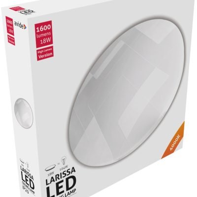 Avide LED Μοντέρνα Πλαφονιέρα Οροφής Larissa 18W 325*65.0mm Λευκό 4000K (15.001.0197)