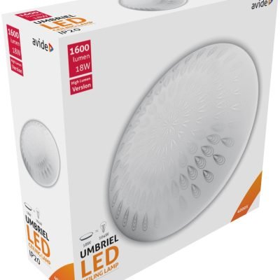 Avide LED Μοντέρνα Πλαφονιέρα Οροφής Umbriel (Raindrop) 18W 330*100mm (15.001.0201)