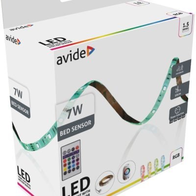 Avide LED Ταινία Blister Αισθητήρας Φωτός Κρεβατιού 12V 1.5m RGB (15.001.1960)