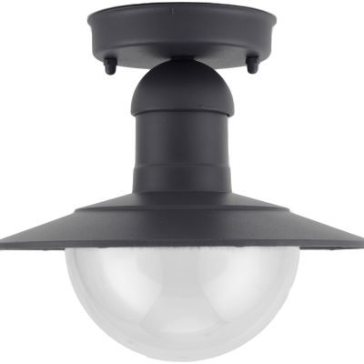 Avide Εξωτερικό Φωτιστικό Οροφής Imperial 1xE27 IP44 Ανθρακί (15.001.1527)