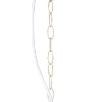 Avide Εξωτερικό Φωτιστικό Οροφής Imperial 1xE27 IP44 Αντίκ Άσπρο (15.001.1534)