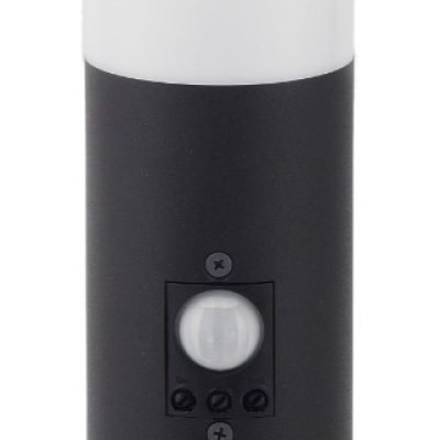 Avide Εξωτερικό Φωτιστικό Κήπου Boca 1xE27 450mm IP44 Μαύρο Φωτοκύτταρο (15.001.1540)