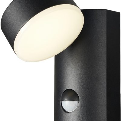 Avide Εξωτερικό Φωτιστικό Τοίχου Siraz LED 12W με motion Αισθητήρας Κίνησης Θερμό 3000K IP54 (15.001.0828)