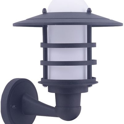 Avide Εξωτερικό Φωτιστικό Τοίχου Hermosa 1xE27 IP44 Black (15.001.1585)