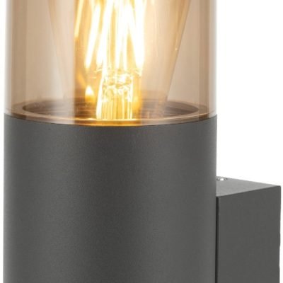 Avide Εξωτερικό Φωτιστικό Τοίχου Athen 1xE27 IP54 με Φωτοκύτταρο (15.001.0815)