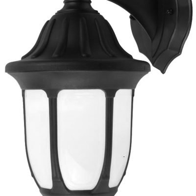 Avide Εξωτερικό Φωτιστικό Τοίχου Mateo-D 1xE27 IP44 Μαύρο (15.001.1641)