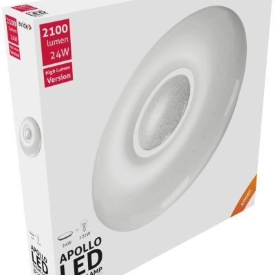 Avide LED Μοντέρνα Πλαφονιέρα Οροφής Apollo 24W 410*70mm Λευκό 4000K (15.001.0549)