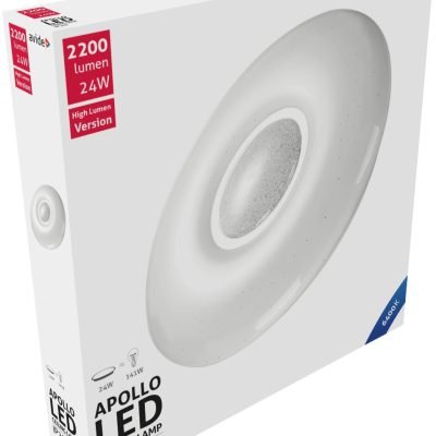 Avide LED Μοντέρνα Πλαφονιέρα Οροφής Apollo 24W 410*70mm Ψυχρό 6400K (15.001.0550)