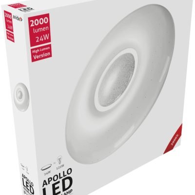Avide LED Μοντέρνα Πλαφονιέρα Οροφής Apollo 24W 410*70mm Θερμό 3000K (15.001.0548)