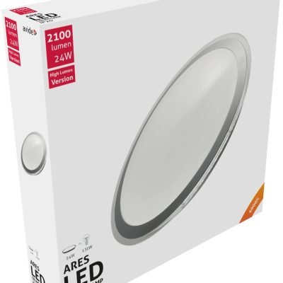 Avide LED Μοντέρνα Πλαφονιέρα Οροφής Ares 24W 430*90mm Λευκό 4000K (15.001.0552)
