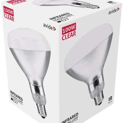 Avide Λάμπα Υπερύθρων E27 100W Διάφανο (15.001.0251)