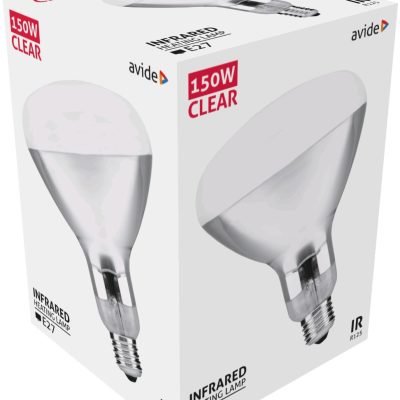 Avide Λάμπα Υπερύθρων E27 150W Διάφανο (15.001.0752)