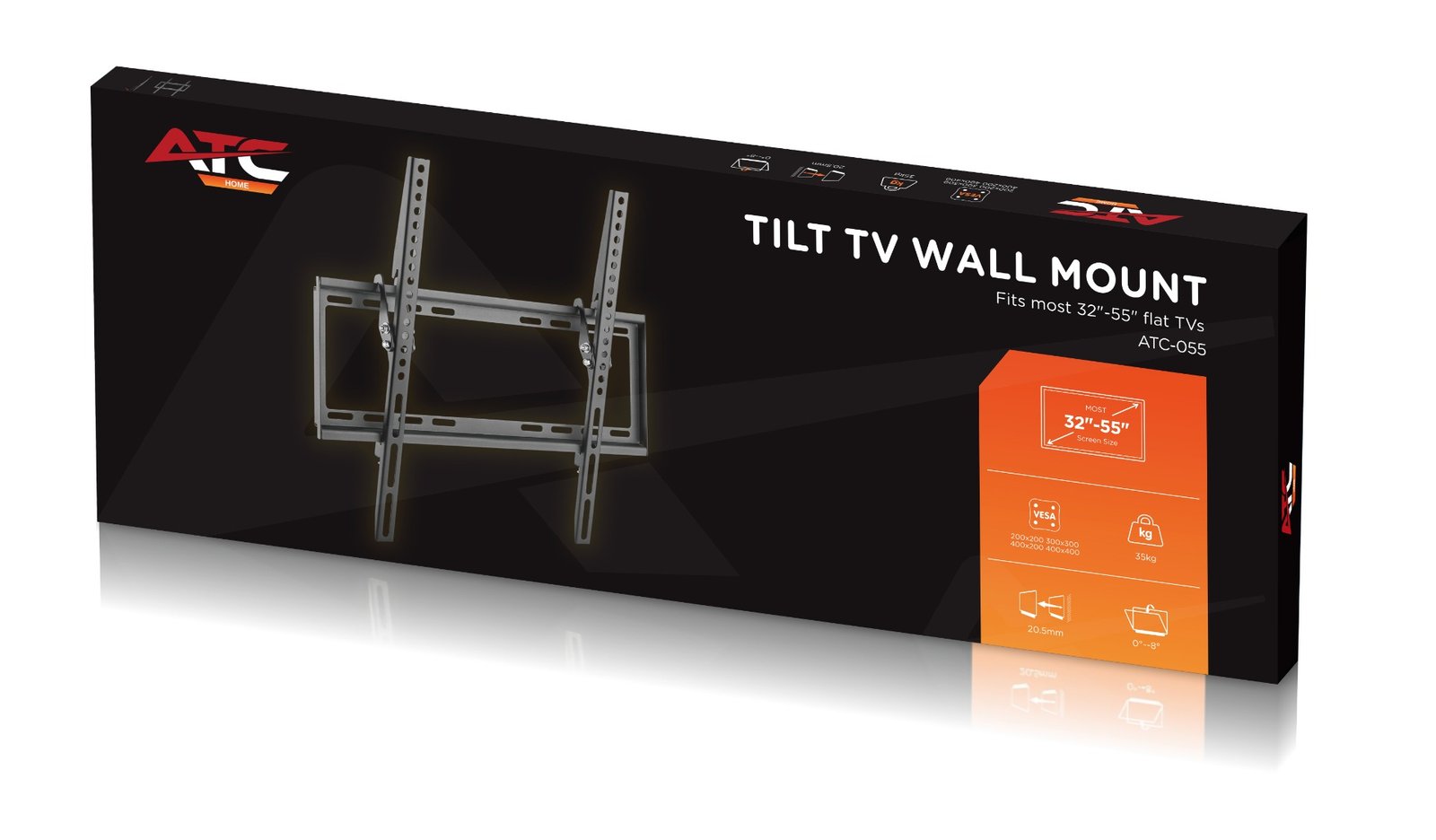 ATC Βάση TV Επιτοίχια ATC-055 32"- 55" (03.009.0002) - Image 6