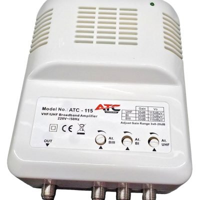 ATC Κεντρικός Ενισχυτής ATC-115 UHF/VHF 35dB/30dB (03.001.0053)