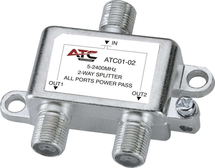 ATC Διακλαδωτής 2 Εξόδων 5-2400Mhz (03.003.0137)