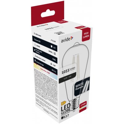 Avide LED White Filament ST64 8.5W E27 WW 2700K (15.001.2061)