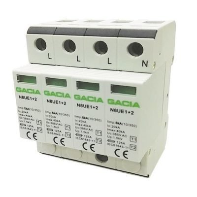 ΑΝΤΙΚΕΡΑΥΝΙΚΟ ΤΡΙΦΑΣΙΚΟ Τ1-Τ2 20kA-40kA 385V 3P+NPE (500-22205)