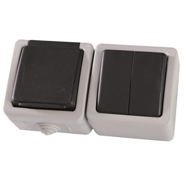 ΔΙΑΚΟΠΤΗΣ Κ/R Α/R KAI ΠΡΙΖΑ ΣΟΥΚΟ ΓΚΡΙ IP54 (147-16216)