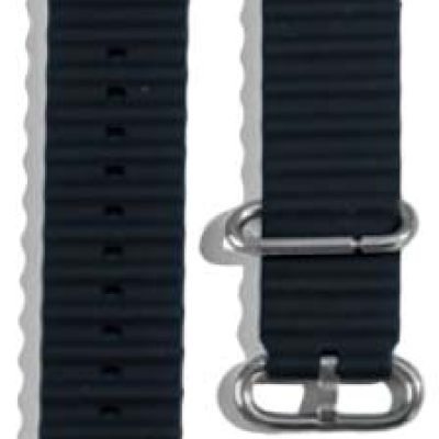 XO BT02A Marine Λουράκι Ρολογιού Σιλικόνης Universal Μαύρο 38/40/41mm (16.001.0166)