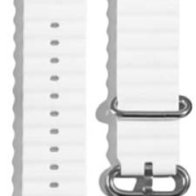 XO BT02A Marine Λουράκι Ρολογιού Σιλικόνης Universal Λευκό 38/40/41mm (16.001.0165)