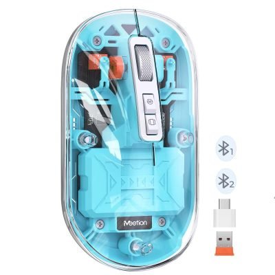 Meetion MT-BTM005 Ασύρματο Ποντίκι Μπλε (17.001.0048)