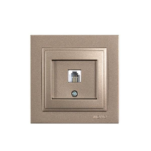 ΠΡΙΖΑ ΤΗΛΕΦΩΝΟΥ MONH RJ 11 LIGHT FUME (152-10538)